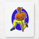 Orange Yellow Baseball Player