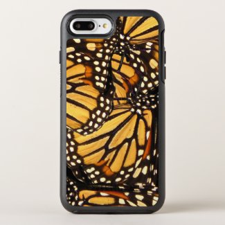 Orange Yellow Black Monarch Butterfly Abstract OtterBox Symmetry iPhone 7 Plus Case