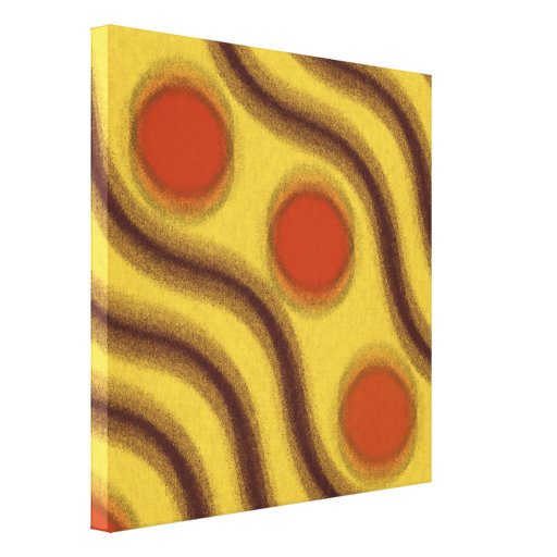 Orange Yellow & Brown Abstract Canvas Wall Art Zazzle