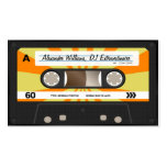Orange/Yellow Cassette Tape business cards