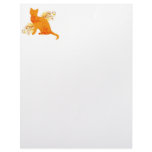 Orange &amp; Yellow Cat Lover Letterhead