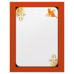 Orange &amp; Yellow Cat Lover Letterhead