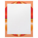orange yellow circle letterhead design