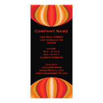 orange yellow circle rack cards