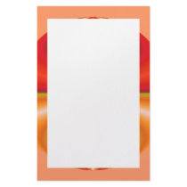 orange yellow circle stationery