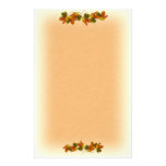 Orange & Yellow  Fall Leaves Custom Stationery