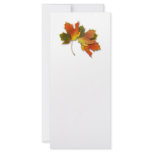 Orange & Yellow  Fall Leaves Customized Rack Card