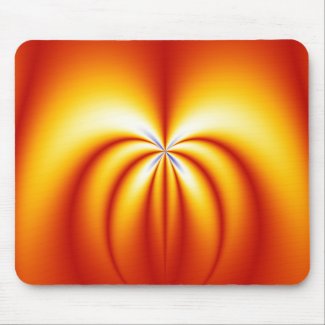 Orange & Yellow Fractal Mousepad mousepad