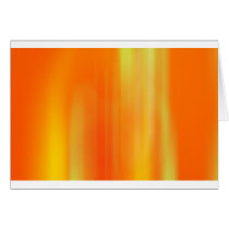 Orange & Yellow Motion Blur: Greeting Card