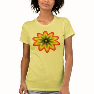 Orange Yellow Psychedelic Mandala T Shirts