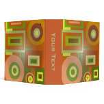 orange yellow shapes binders