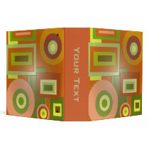 orange yellow shapes binders by DonnaGraysonAbstract orange yellow shapes binders