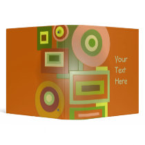orange yellow shapes binders by DonnaGraysonAbstract orange yellow shapes binders