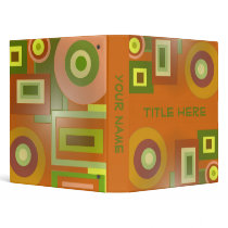 orange yellow shapes binders by DonnaGraysonAbstract orange yellow shapes binders