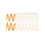 Orange Zigzag Pattern with Diamond Shapes. labels