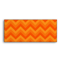 Orange Zigzag Stripes. Envelope