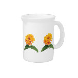 Orange Zinnia Pitcher