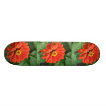 Orange Zinnia Skateboard