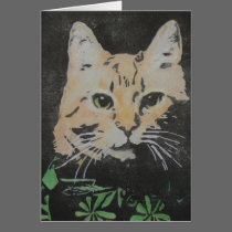 Orangecatblues Tabby Cat Card cards