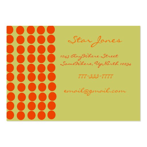 Orangerie Business Card Template (front side)