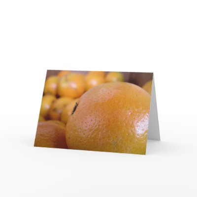 Oranges 2 greeting card by C00L_AC