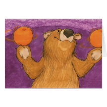 Oranges and a Bear / Note Card