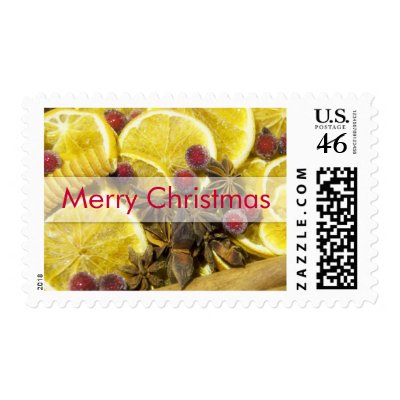 Oranges and Spices • Christmas Stamp by SabineStGreetings