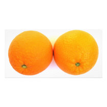 ORANGES BOUNCING CUSTOMIZED PHOTO CARD