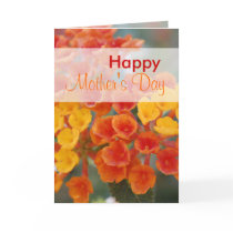 Oranges Flowers for my Mom Greeting Card