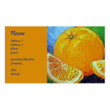 Oranges Fruit Business Cards