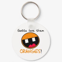 Oranges Keychain by KTownEgghead Oranges Keychain