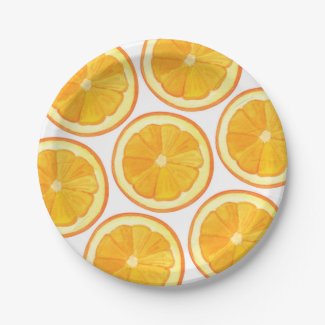 Oranges - Paper Plates 7 Inch Paper Plate