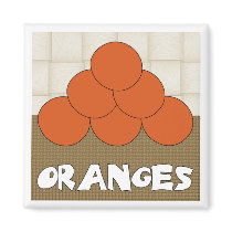 Oranges Series 1 Square Magnet magnets