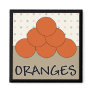 Oranges Series 4 Square Magnet