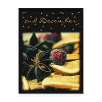 Oranges & Spices • Advent Calendar Postcard by SabineStGreetings Oranges & Spices • Advent Calendar Postcard