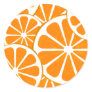 oranges. round stickers