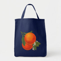 Oranges Vintage Crate Art Canvas Tote Canvas Bags