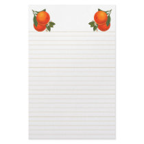 Oranges Vintage Crate Art Stationery Lined