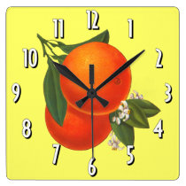 Oranges Vintage Crate Art Wall Clock wall clocks