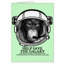 Orangutan Astronaut - Help Save the Galaxy Cards