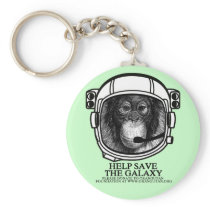 Orangutan Astronaut - Help Save the Galaxy Key Chains