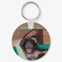 Orangutan at the Sanctuary keychains by Rebecca_Reeder Orangutan at the Sanctuary keychains