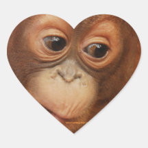 Orangutan Baby Face Stickers