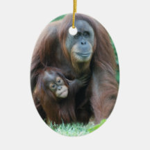 Orangutan Family Ornament