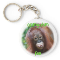 Orangutan Fan Keychain