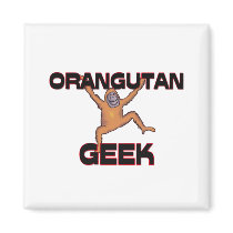 Orangutan Geek magnets