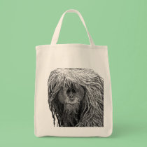Orangutan Grocery Tote bags