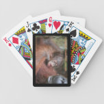Orangutan Mother, New Baby in Forest Playing Cards playing cards