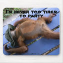 Orangutan Party Animal mousepads