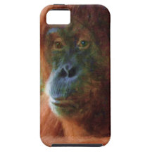 Orangutan Primate Portrait Wildlife Art Gift iPhone 5 Cover